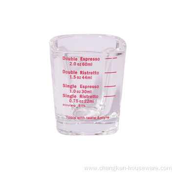 Barista Espresso Coffee 2oz Shot Glass Cup